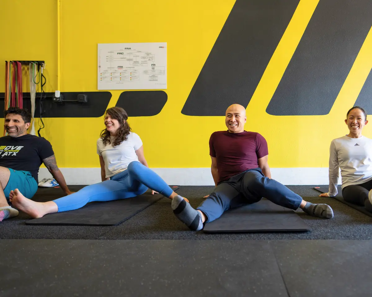 Group mobility class at Motive Training South Austin