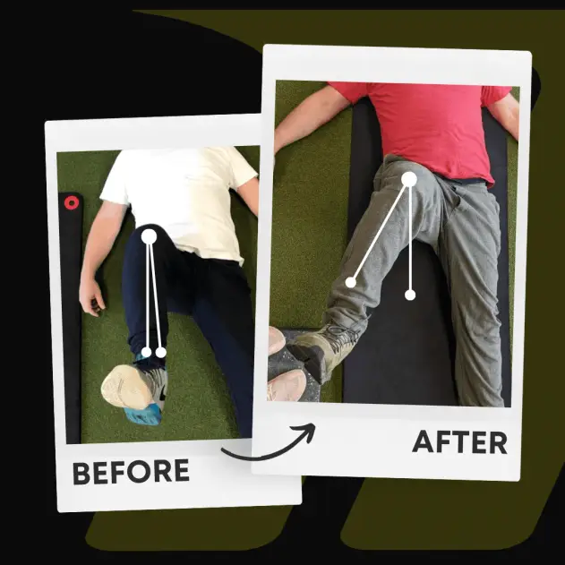 Chuck's before and after showing improved hip mobility and weight loss at Motive Training
